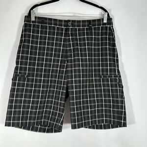 Adidas Black Plaid Golf Shorts
